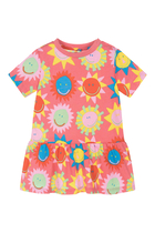 فستان يطبعات شمس للأطفال